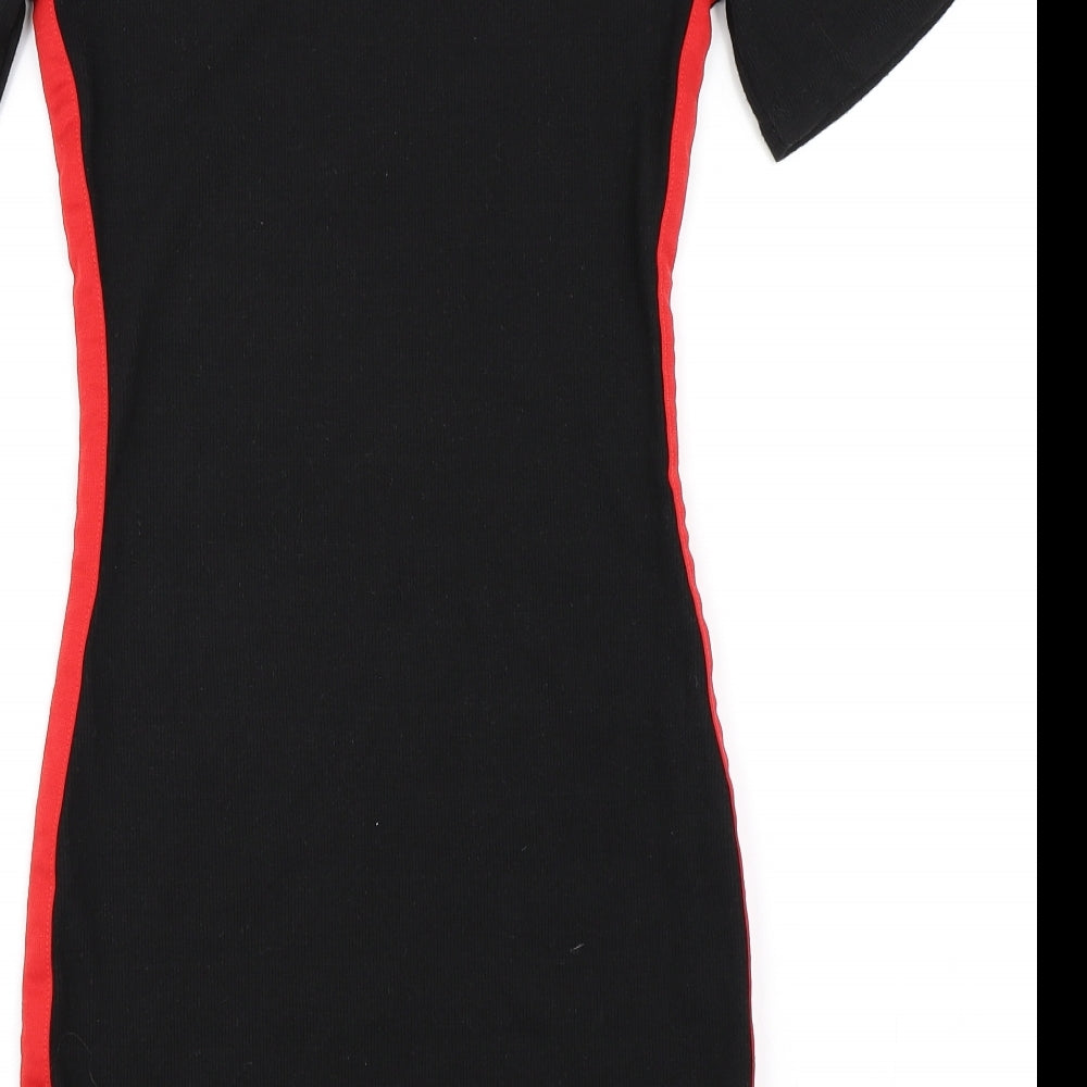H&M Womens Black   Bodycon  Size 10