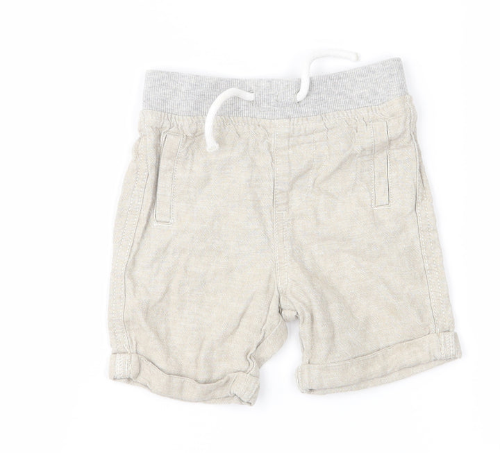 Denim & Co. Baby Beige   Cropped Trousers Size 9-12 Months