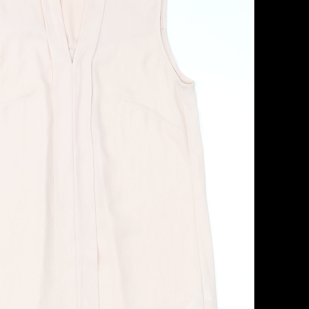 H&M Womens Pink   Basic Blouse Size 34  - See Through