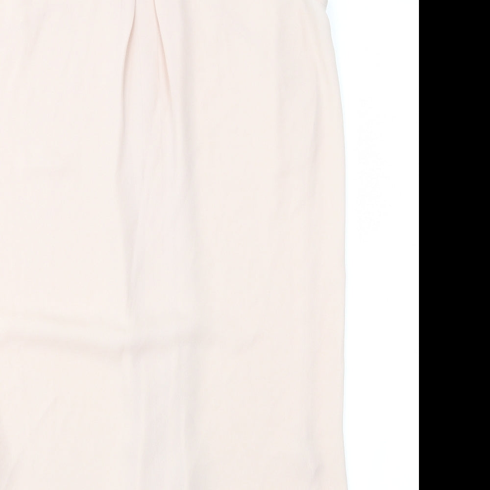 H&M Womens Pink   Basic Blouse Size 34  - See Through