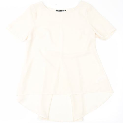 Love Label Womens Ivory   Basic Blouse Size 10