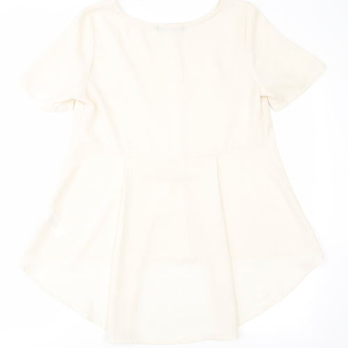Love Label Womens Ivory   Basic Blouse Size 10
