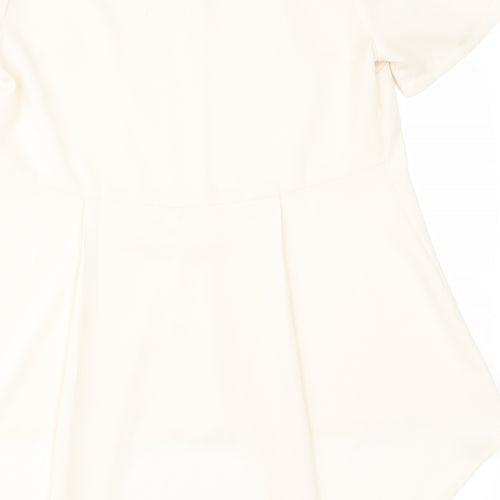 Love Label Womens Ivory   Basic Blouse Size 10
