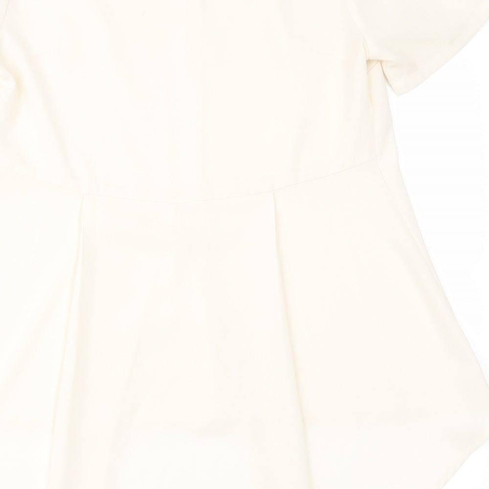 Love Label Womens Ivory   Basic Blouse Size 10