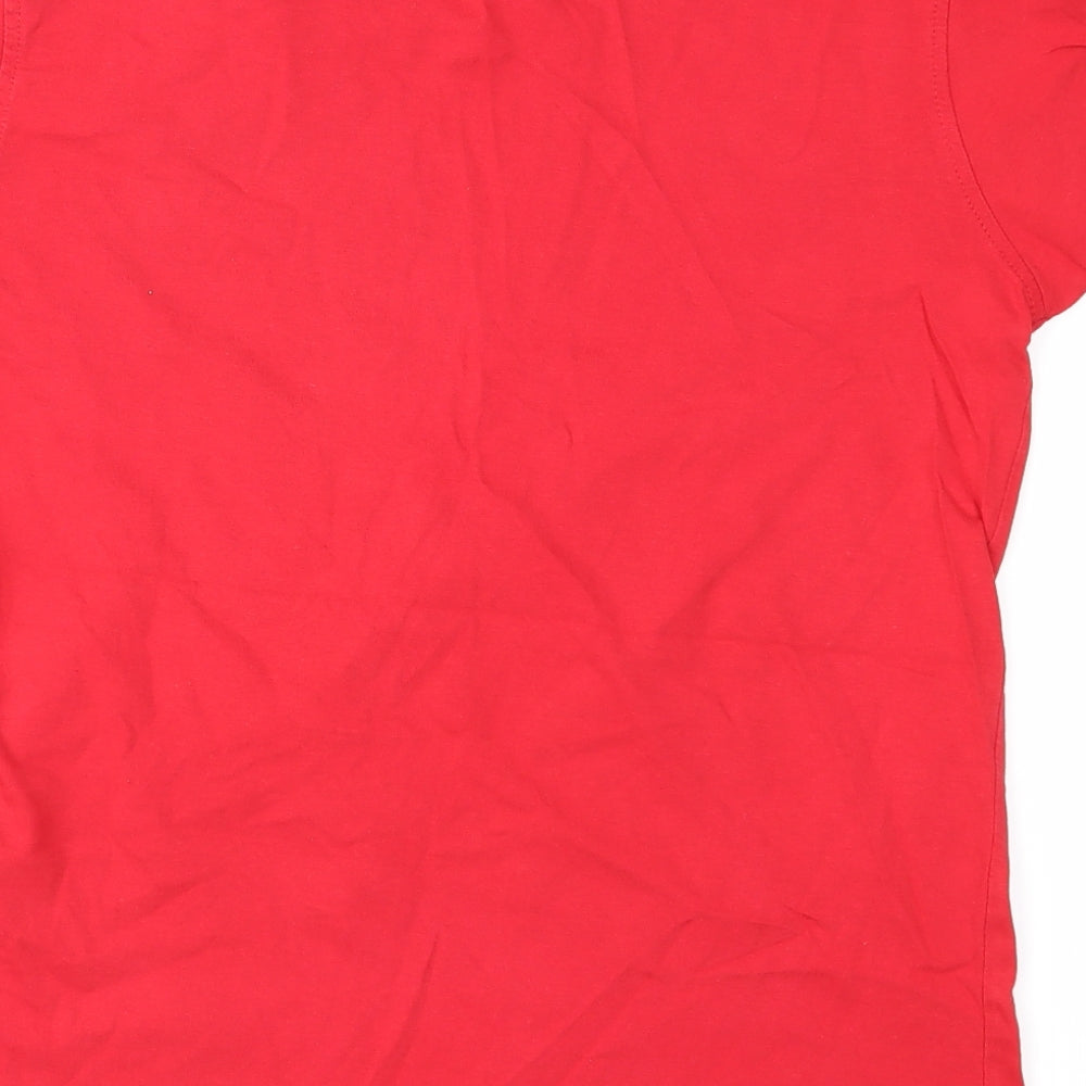 George Girls Red   Basic T-Shirt Size 13-14 Years
