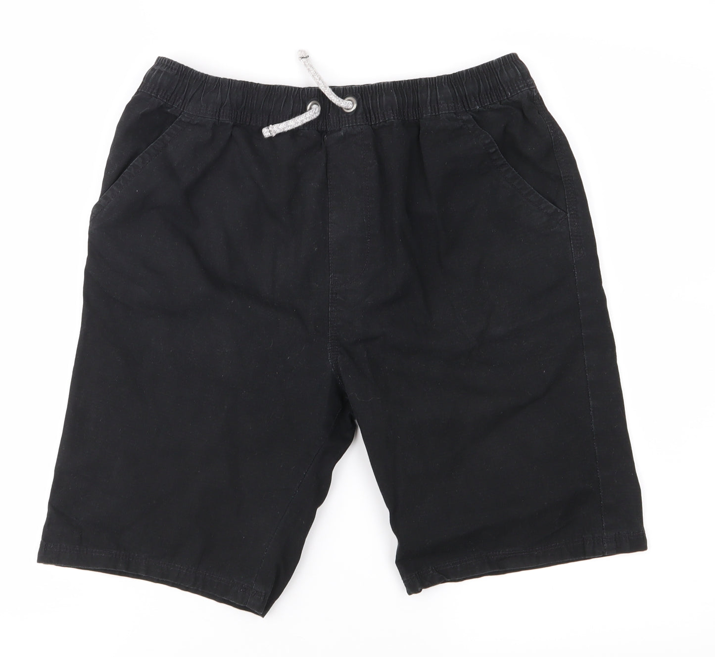 George Boys Black   Cargo Shorts Size 13-14 Years