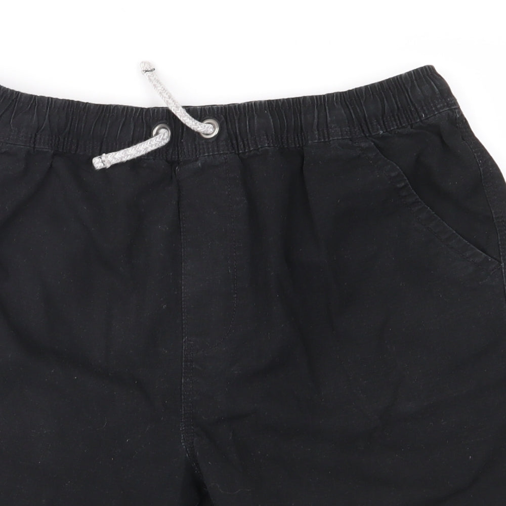 George Boys Black   Cargo Shorts Size 13-14 Years