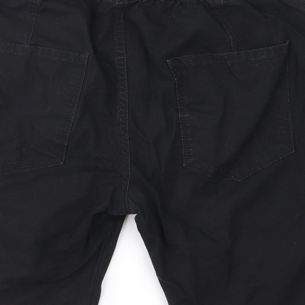 George Boys Black   Cargo Shorts Size 13-14 Years