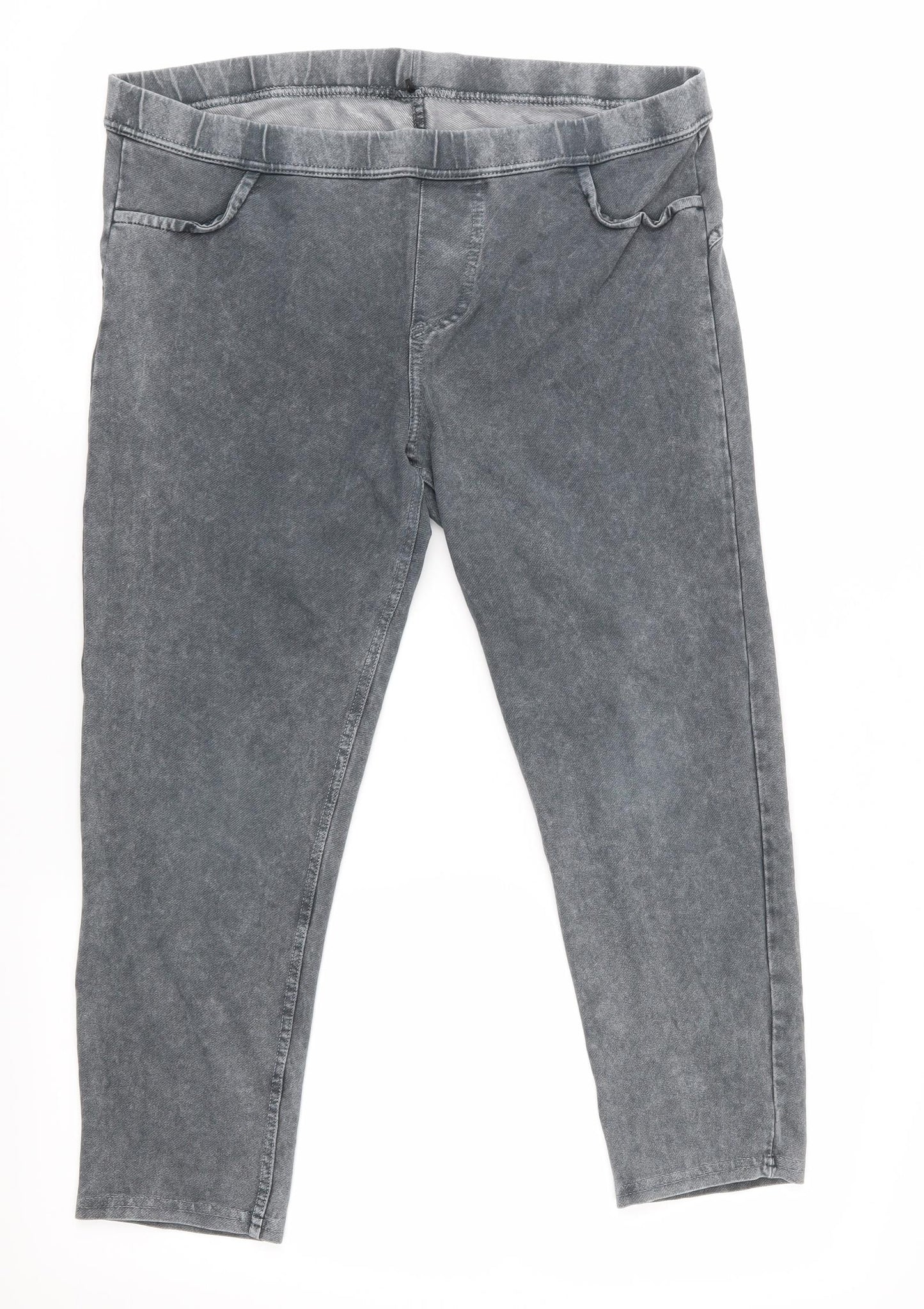 George Womens Grey   Cropped Leggings Size 14 L21 in