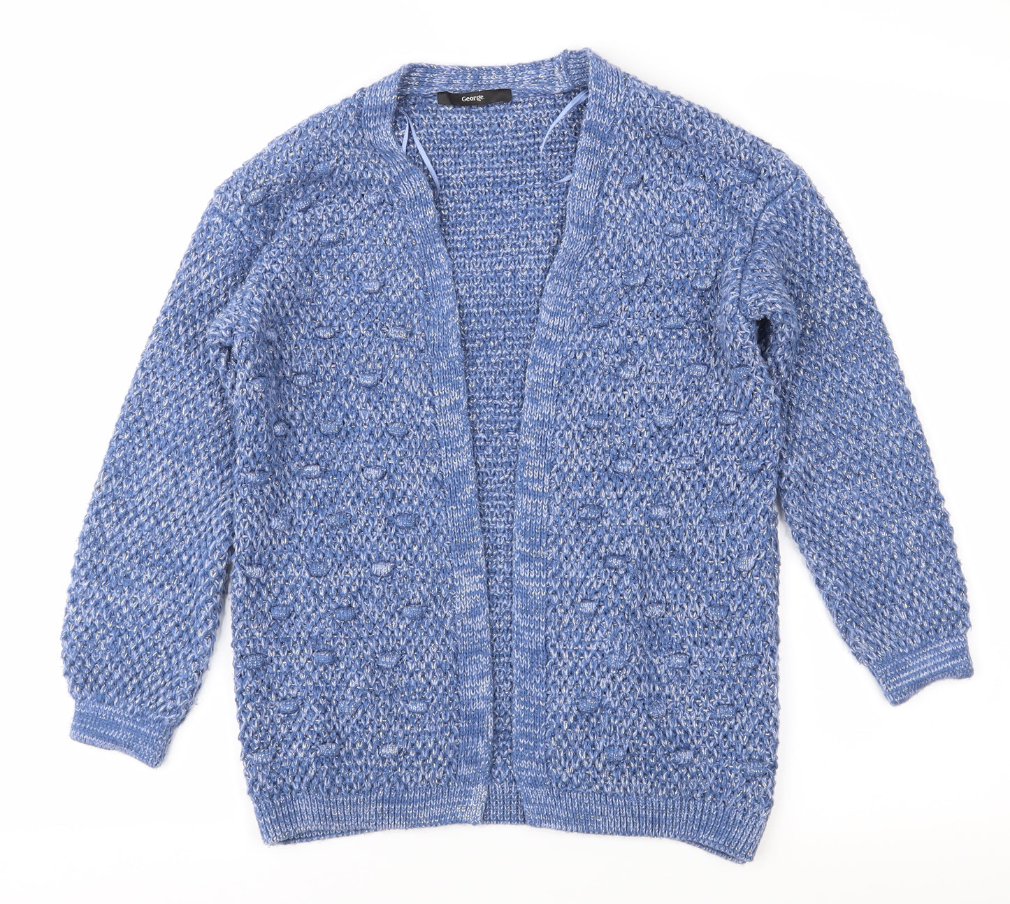 George Girls Blue   Cardigan Jumper Size 8-9 Years