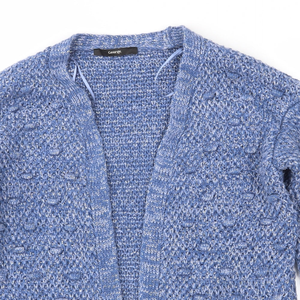 George Girls Blue   Cardigan Jumper Size 8-9 Years