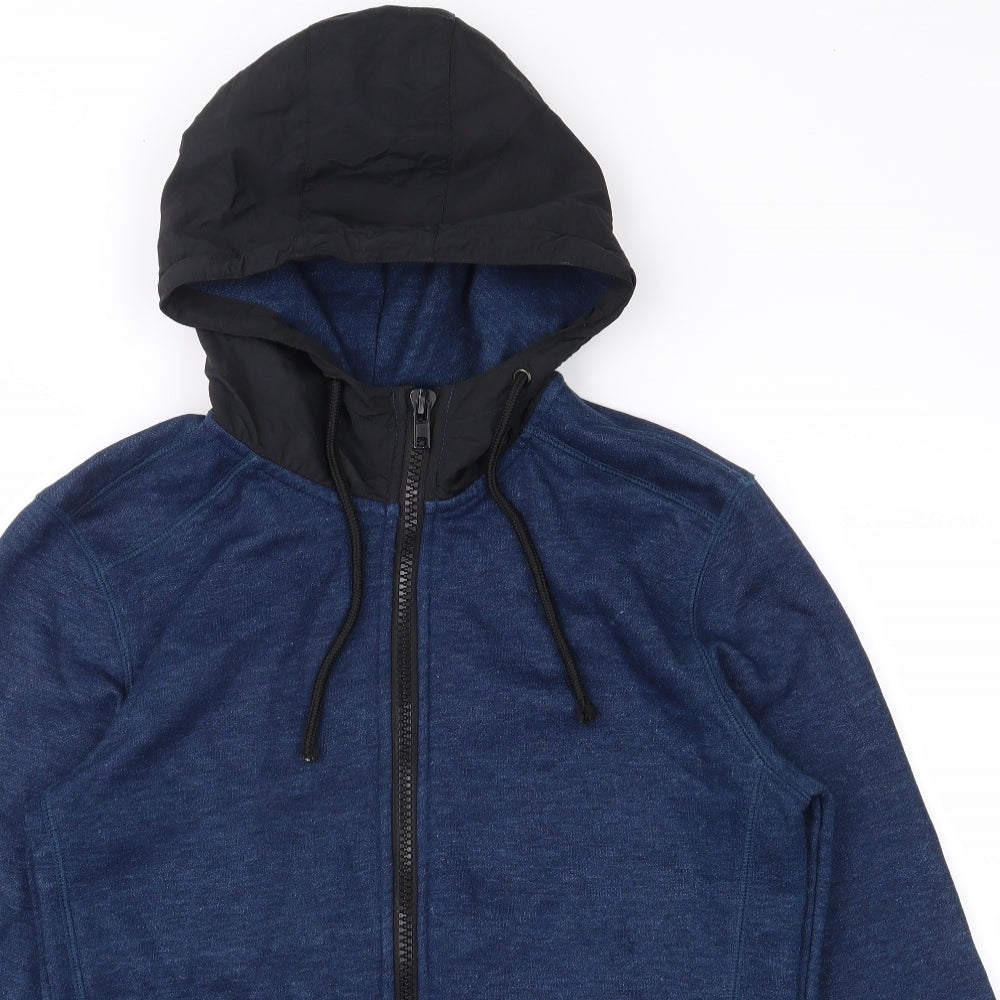 Acw85 Mens Blue   Full Zip Hoodie Size S