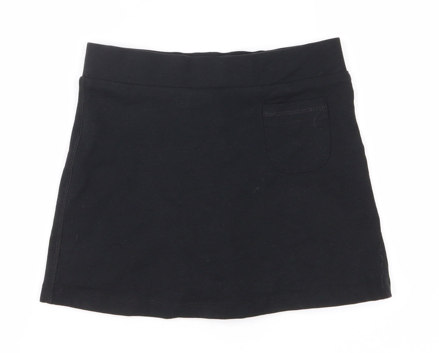 Marks and Spencer Girls Black   A-Line Skirt Size 6-7 Years