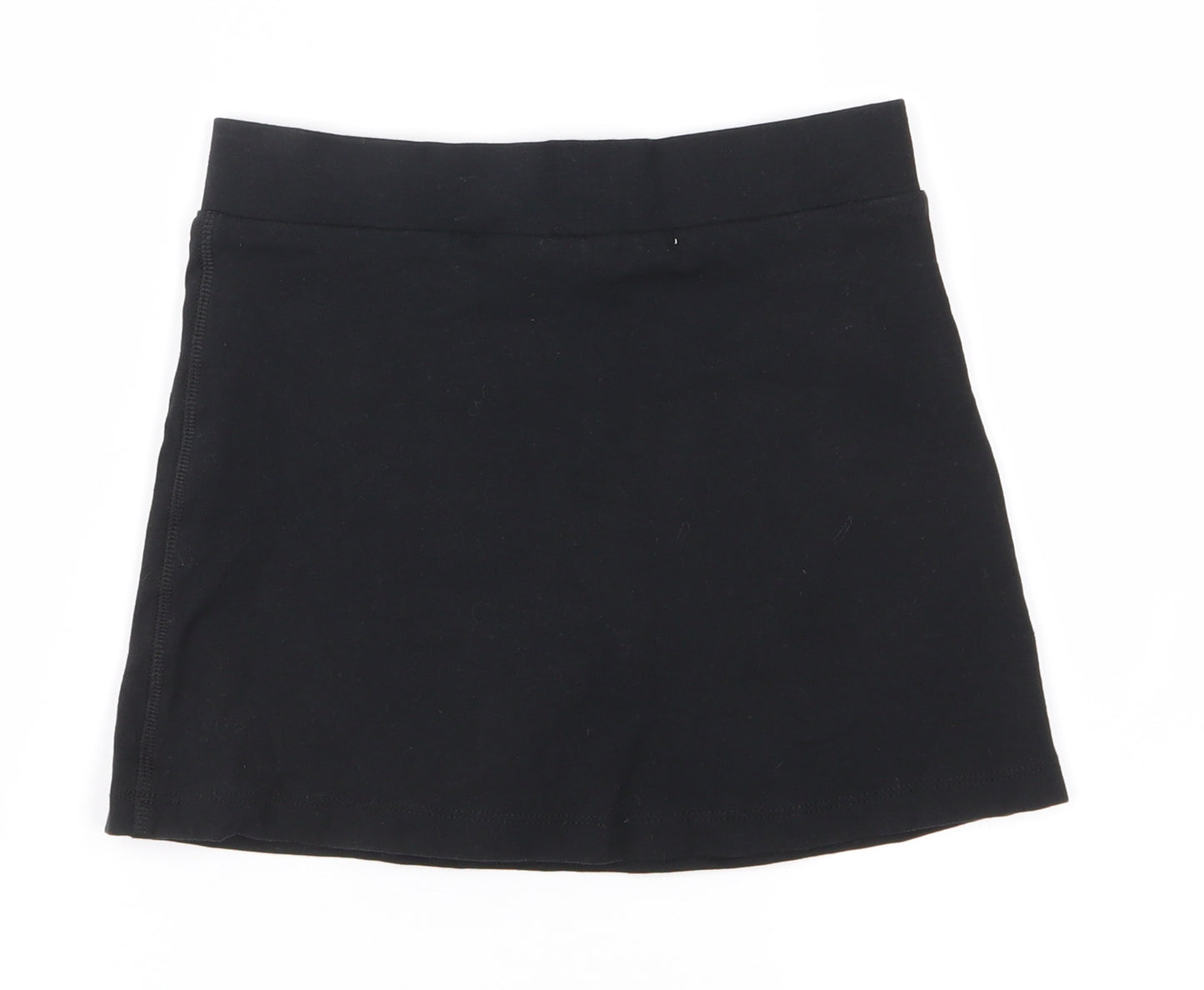 Marks and Spencer Girls Black   A-Line Skirt Size 6-7 Years