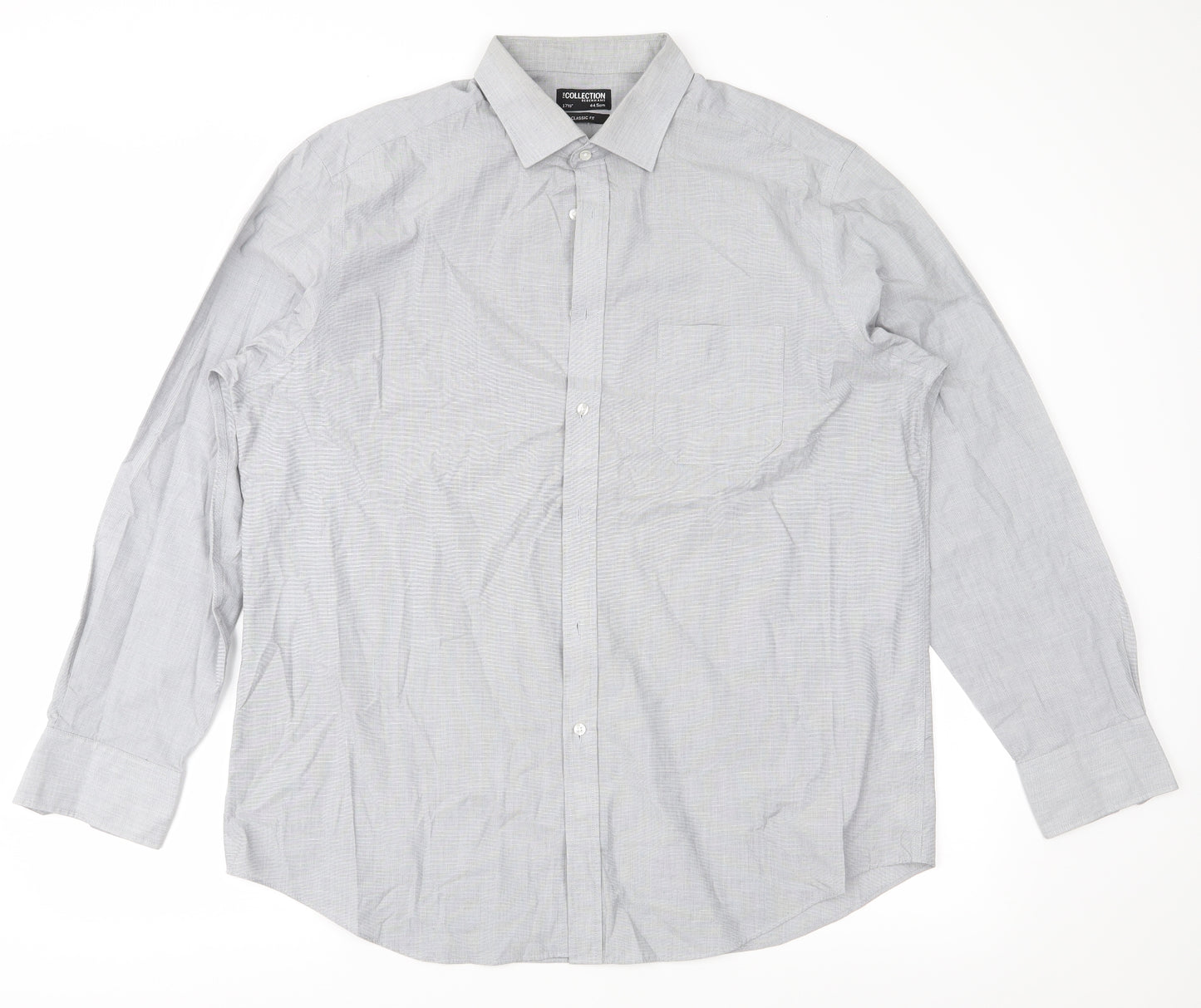 Debehams Mens Grey    Button-Up Size 48