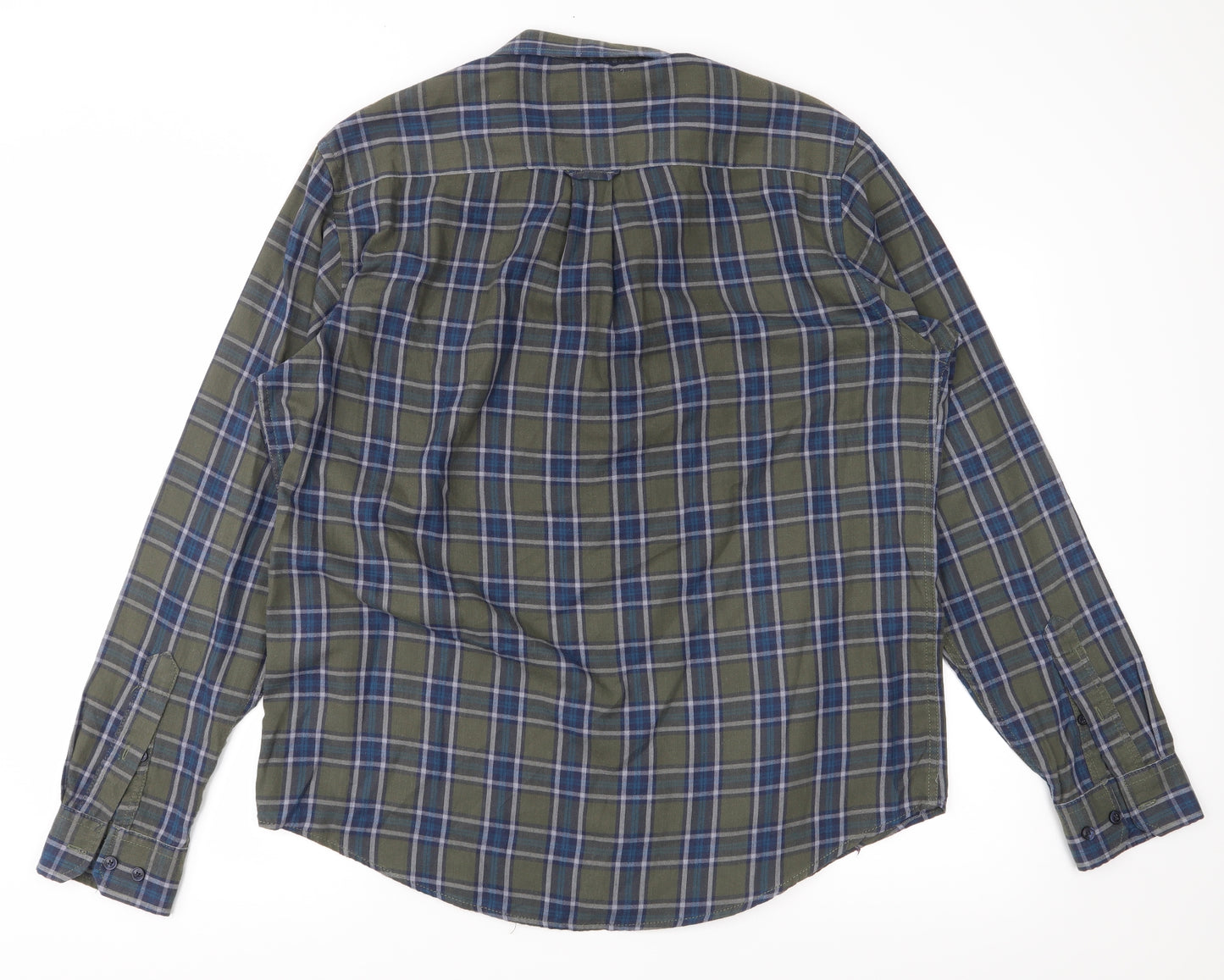 JAMES PRINGLE Mens Green Plaid   Button-Up Size L