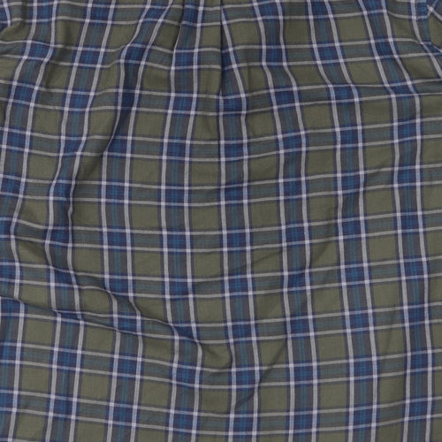 JAMES PRINGLE Mens Green Plaid   Button-Up Size L