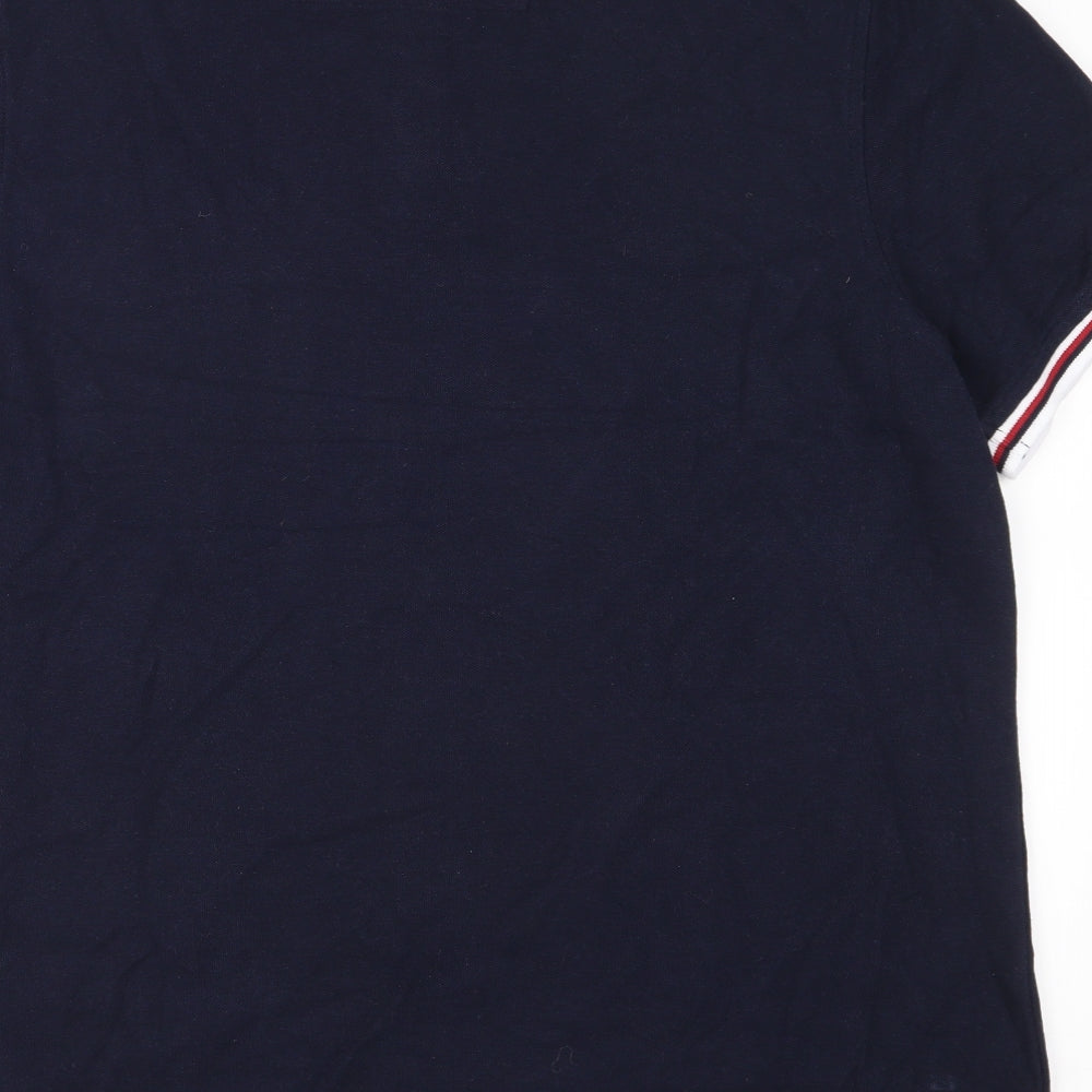Maine Mens Blue    Polo Size L