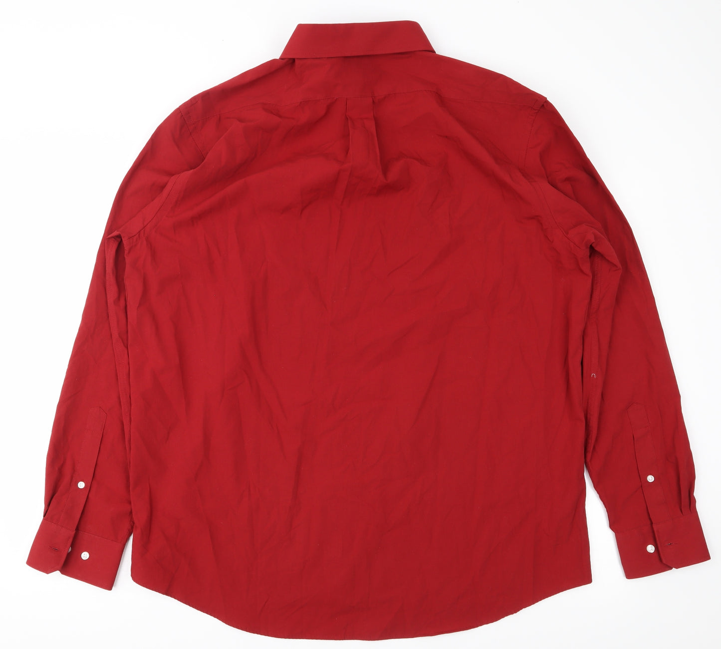 Society of Threads Mens Red    Button-Up Size 44