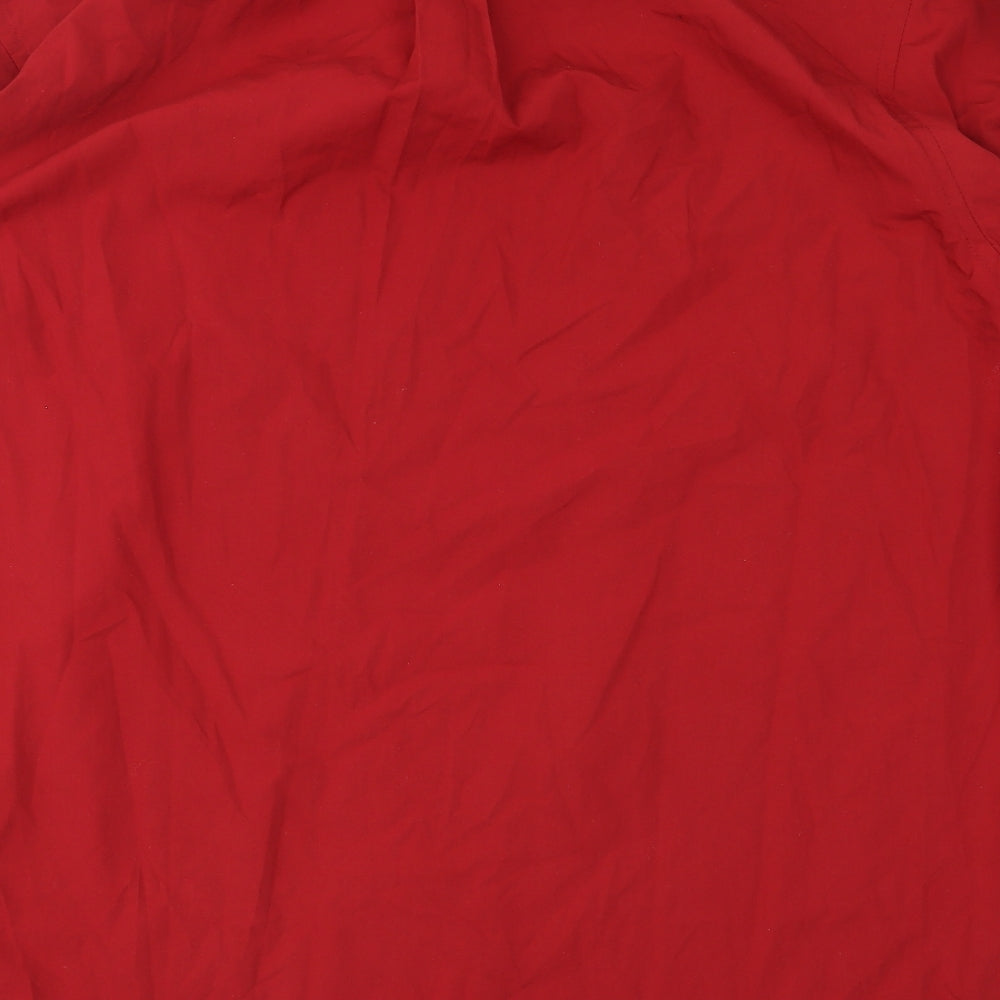 Society of Threads Mens Red    Button-Up Size 44