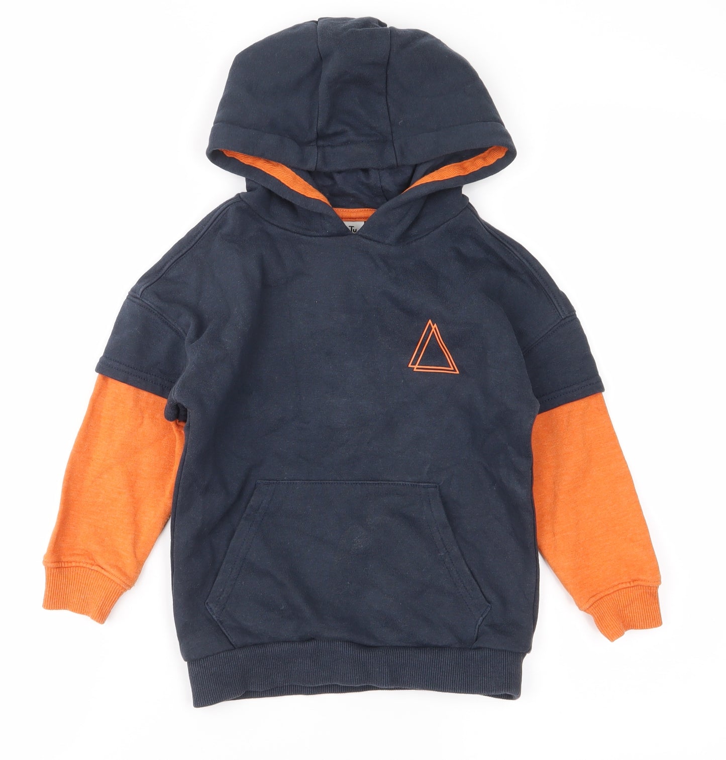tu  Boys Blue   Pullover Hoodie Size 4 Years