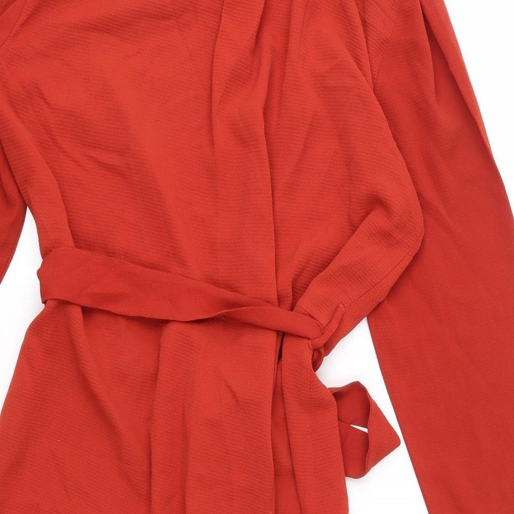 Papaya Womens Orange   Basic Blouse Size 16