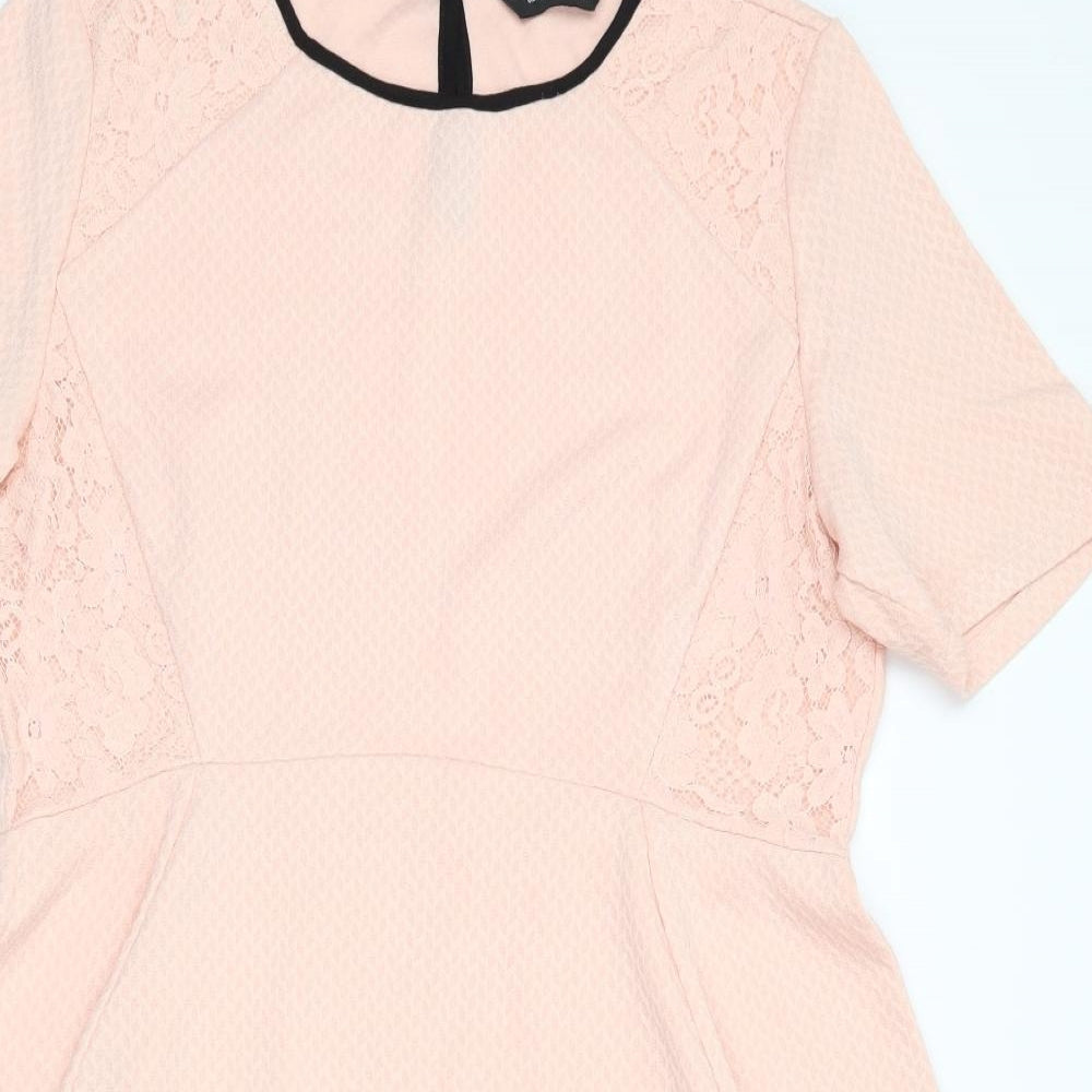 Dorothy Perkins` Womens Pink   Fit & Flare  Size 14