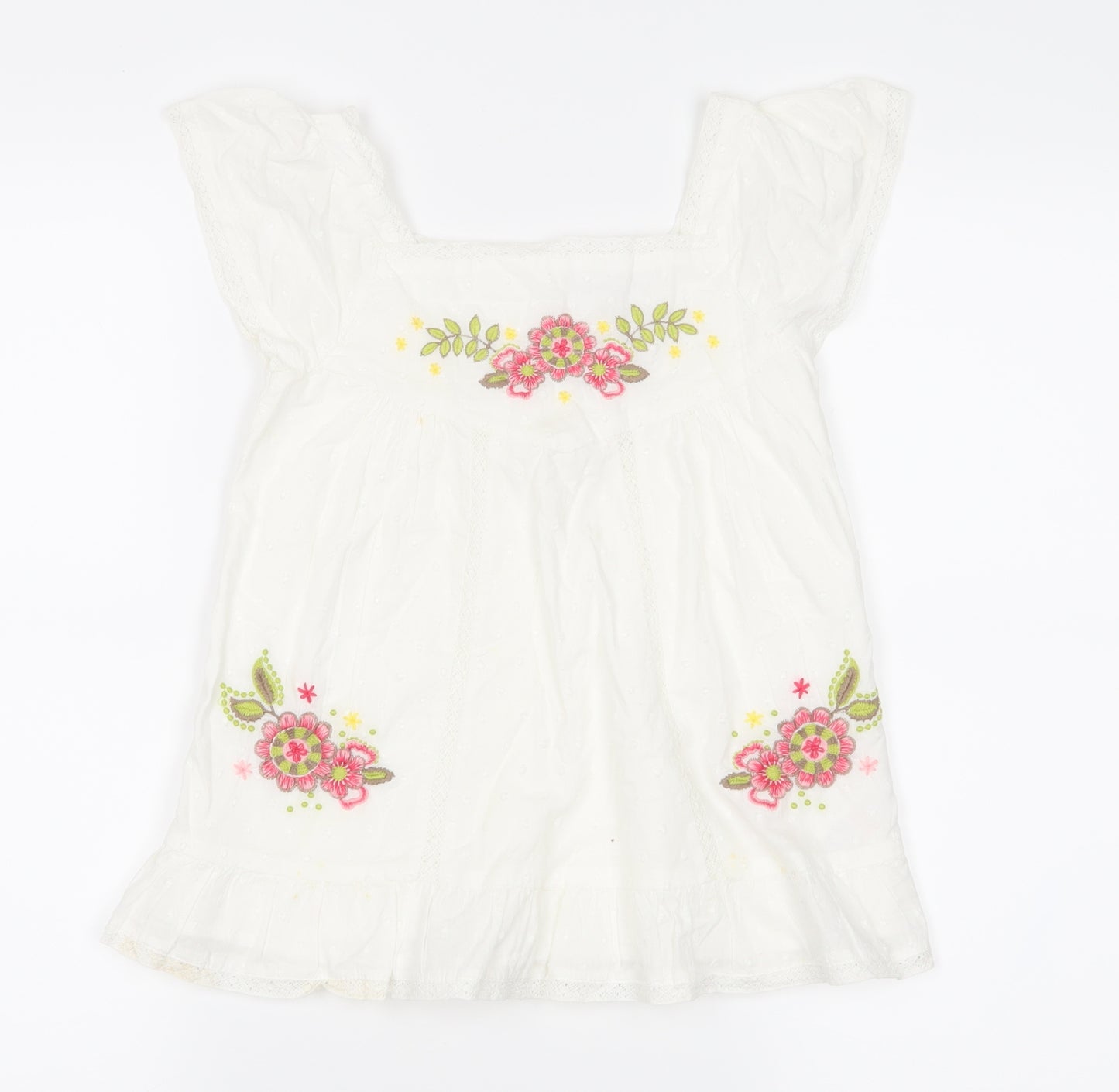 Marks and Spencer Girls White   A-Line  Size 4-5 Years