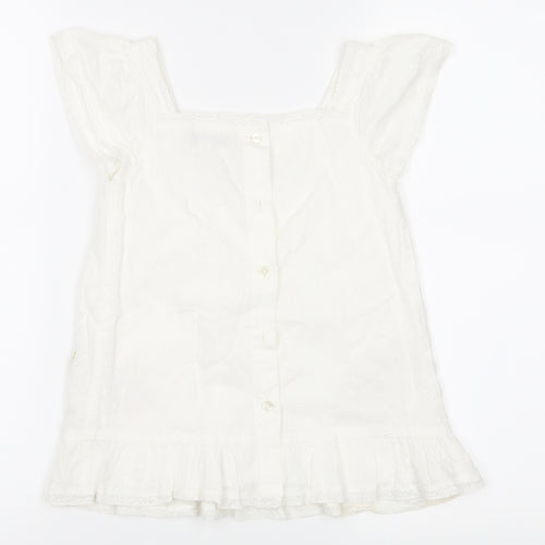Marks and Spencer Girls White   A-Line  Size 4-5 Years