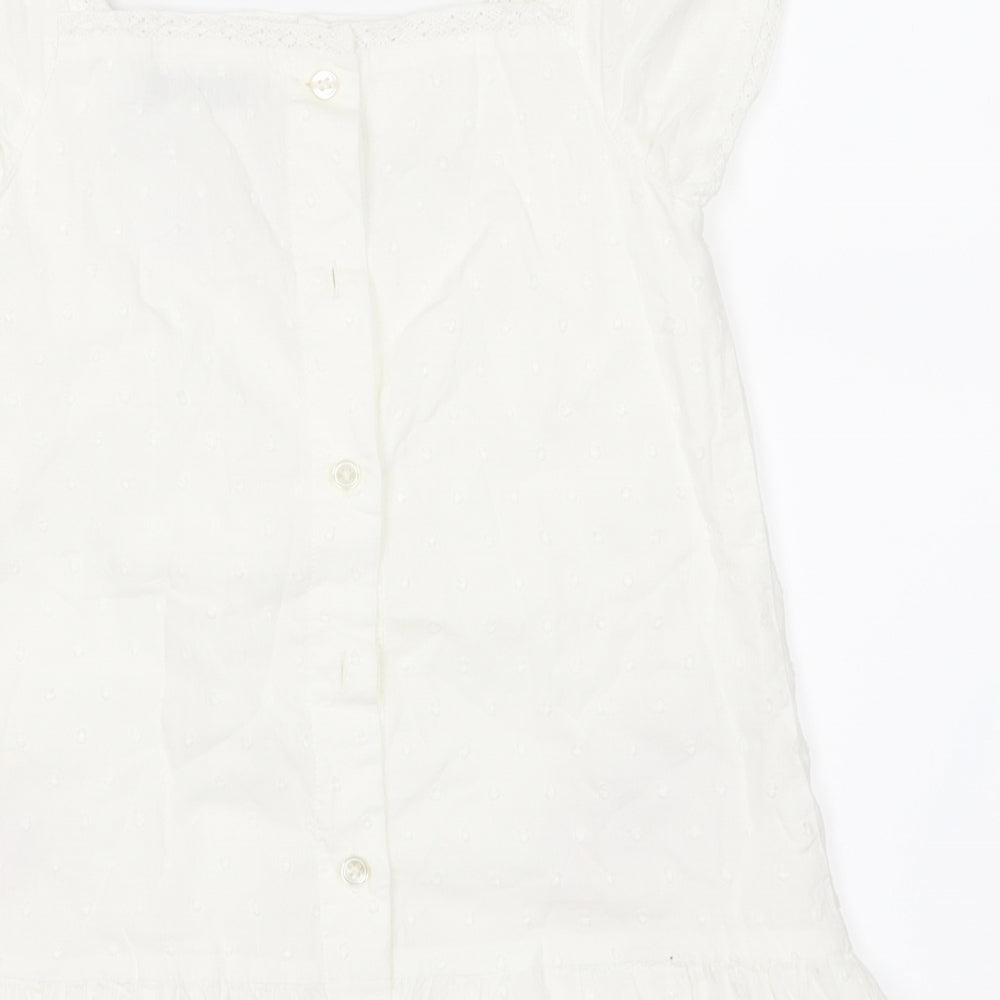 Marks and Spencer Girls White   A-Line  Size 4-5 Years