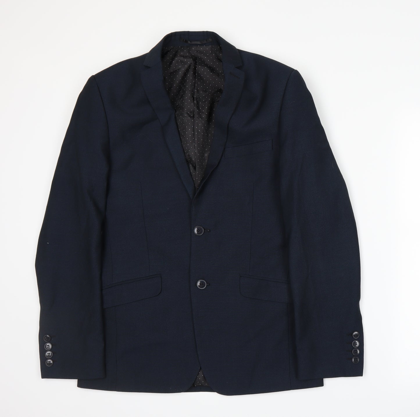 Limehaus Mens Blue   Jacket Suit Jacket Size S