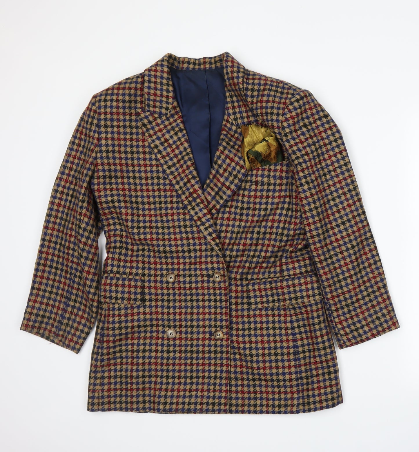 Penny Black Womens Beige Plaid  Jacket Suit Jacket Size 10