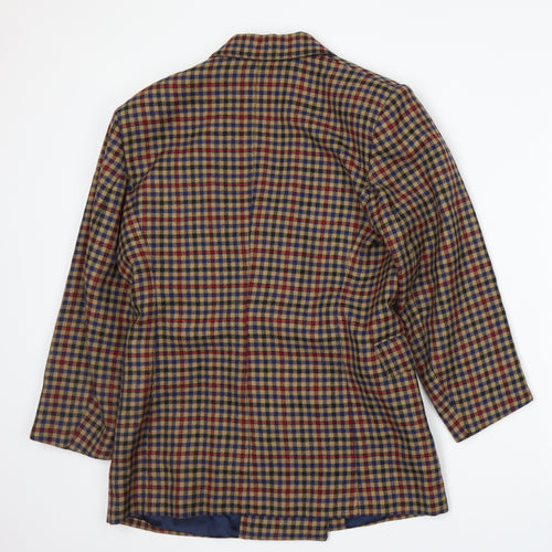 Penny Black Womens Beige Plaid  Jacket Suit Jacket Size 10
