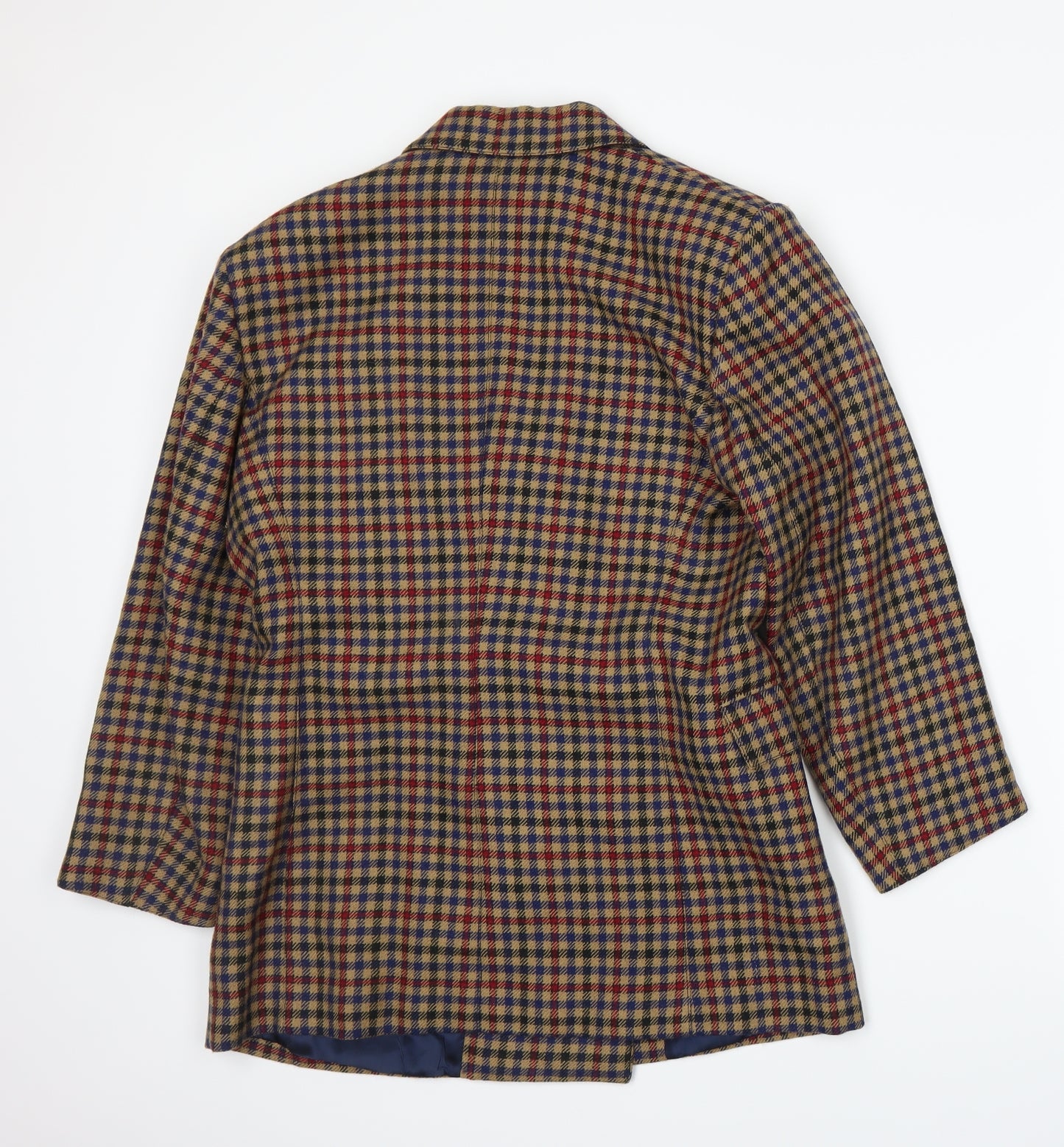 Penny Black Womens Beige Plaid  Jacket Suit Jacket Size 10