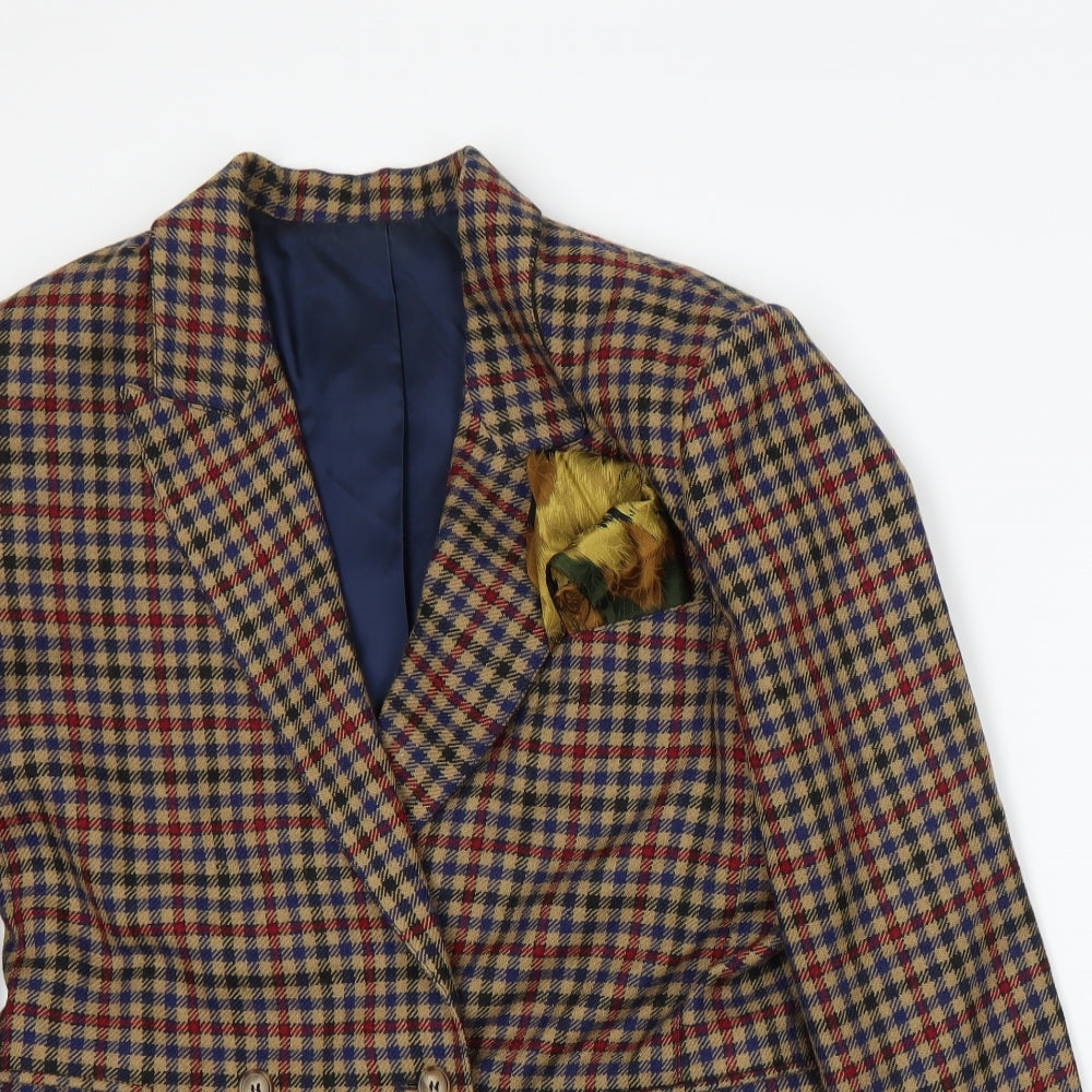 Penny Black Womens Beige Plaid  Jacket Suit Jacket Size 10