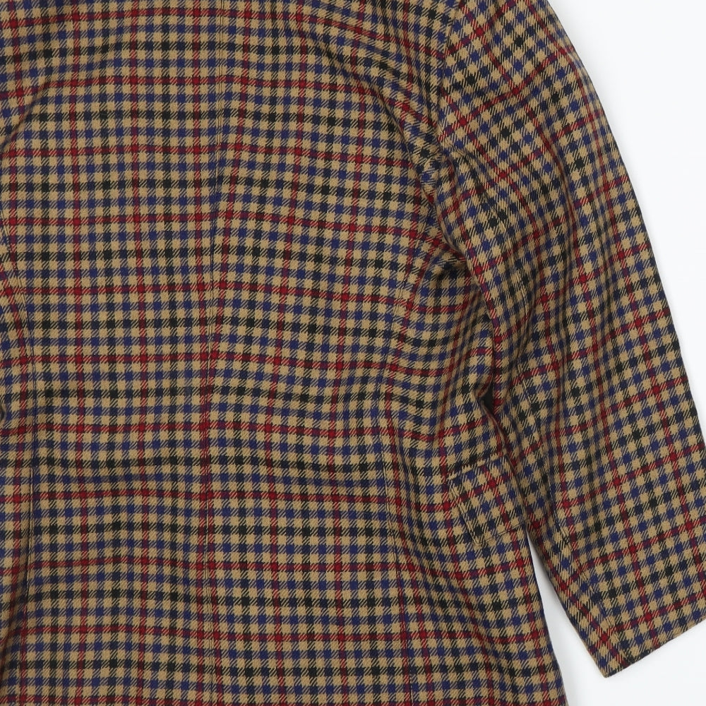 Penny Black Womens Beige Plaid  Jacket Suit Jacket Size 10