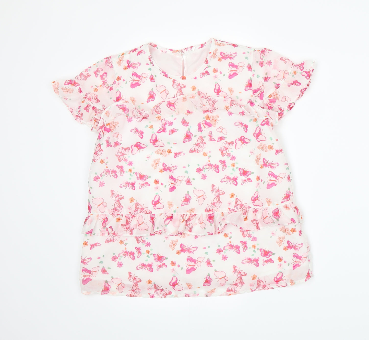 George Girls White   Basic Blouse Size 10-11 Years
