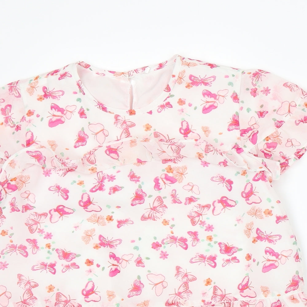 George Girls White   Basic Blouse Size 10-11 Years