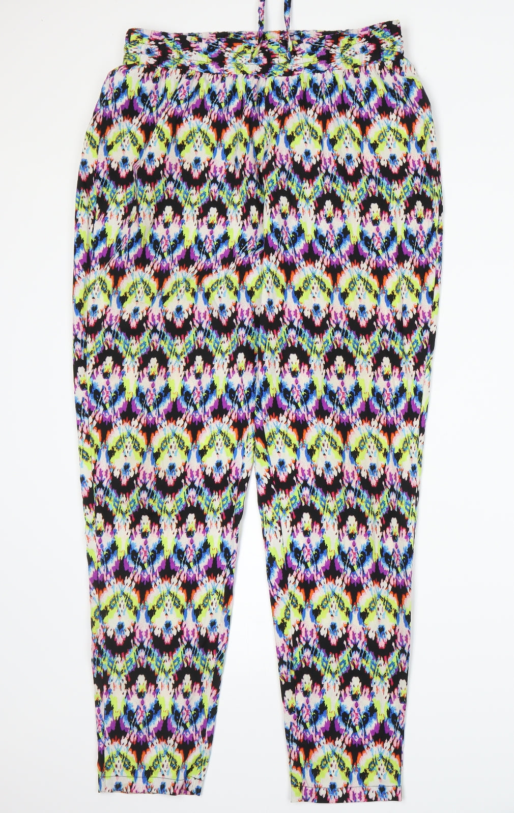 Peacocks Womens Multicoloured   Trousers  Size 12 L28 in