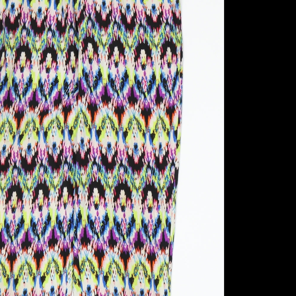 Peacocks Womens Multicoloured   Trousers  Size 12 L28 in
