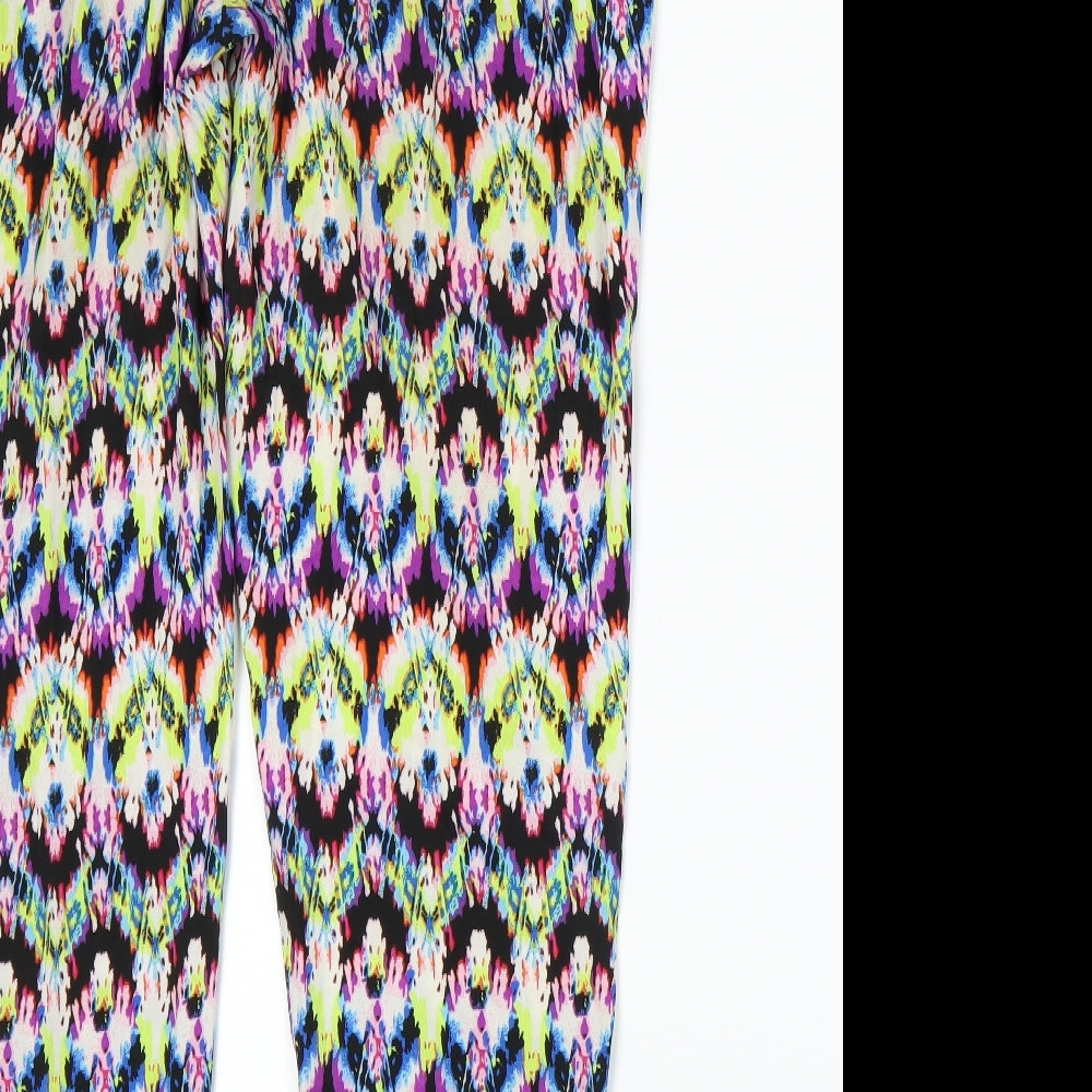 Peacocks Womens Multicoloured   Trousers  Size 12 L28 in