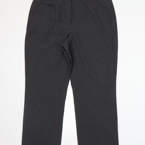 Marks and Spencer Womens Grey   Trousers  Size 14 L26 in
