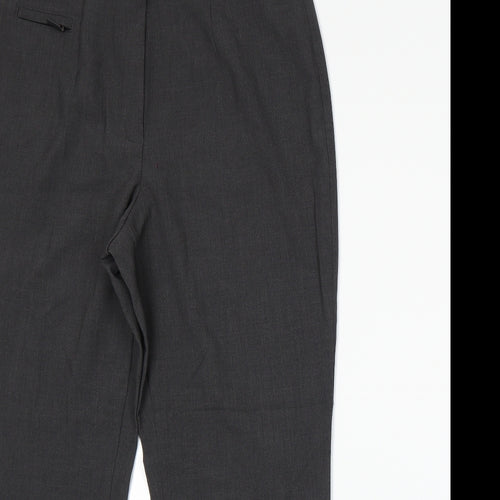 Marks and Spencer Womens Grey   Trousers  Size 14 L26 in