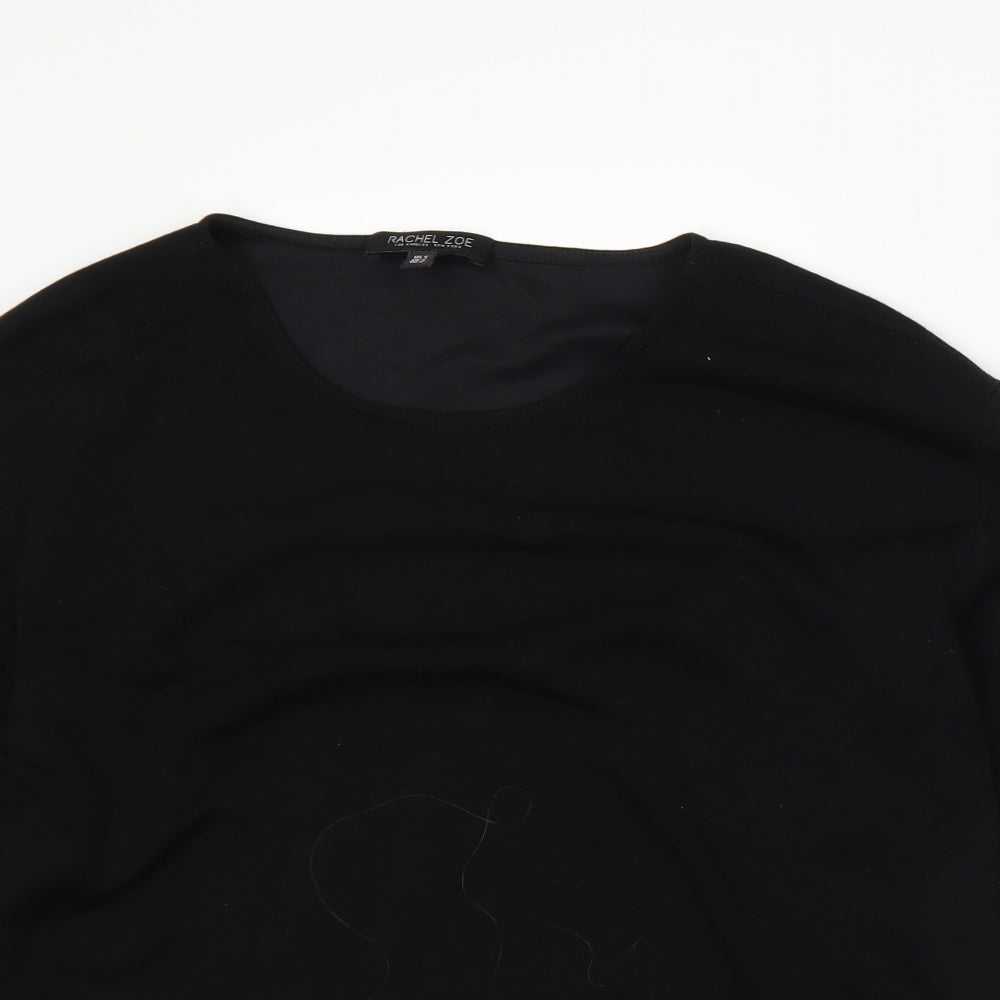 Rachel Zoe Womens Black   Basic T-Shirt Size S