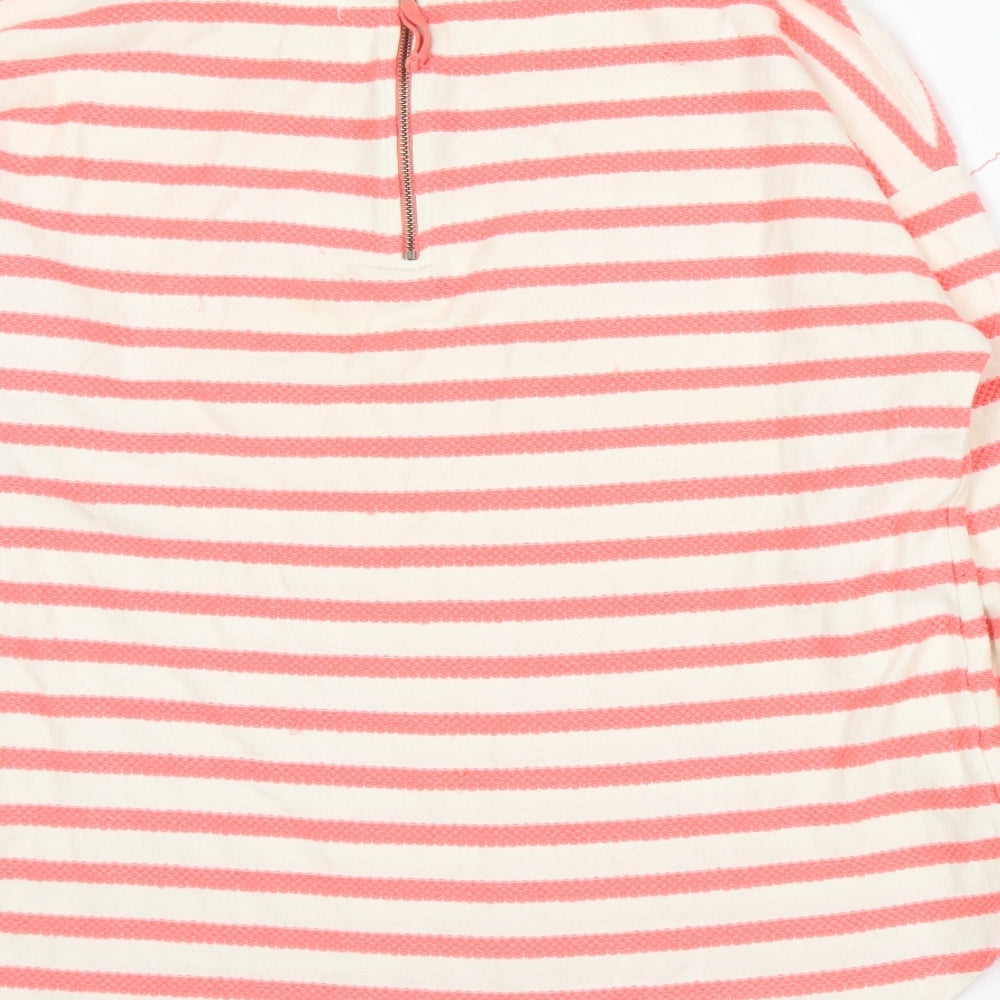 John Lewis Womens Pink Striped  Basic T-Shirt Size 14