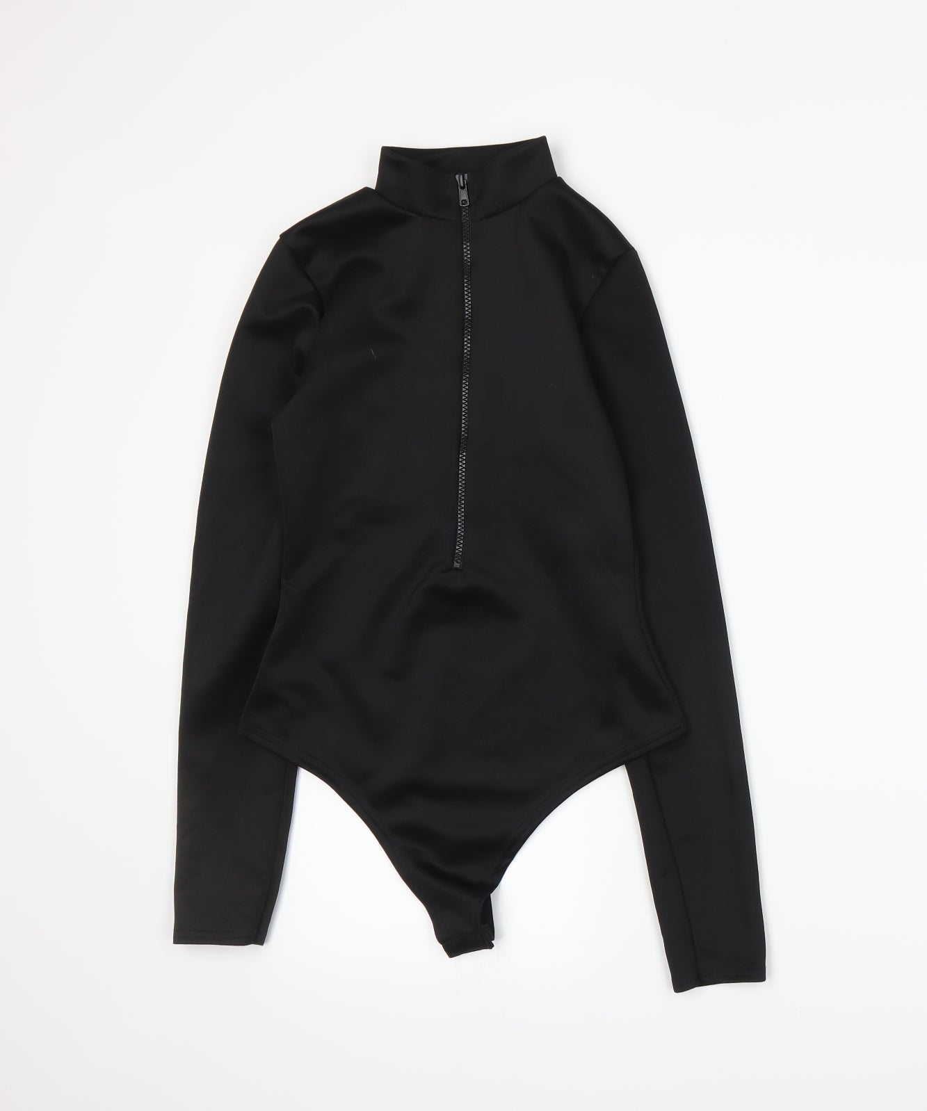 PRETTYLITTLETHING Womens Black   Bodysuit One-Piece Size 8