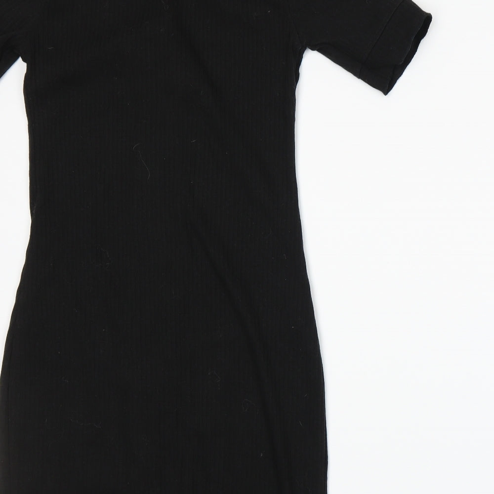 PRETTYLITTLETHING Womens Black   Jumper Dress  Size 8