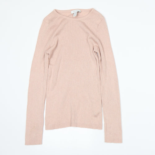 Topshop Womens Pink   Pullover Jumper Size XS
