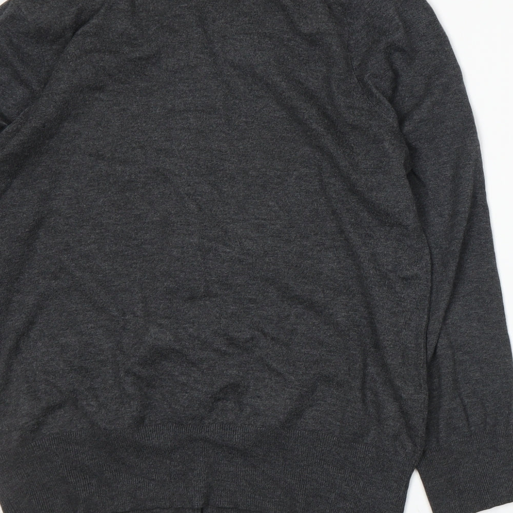 Marks and Spencer Womens Grey  Knit Cardigan Jumper Size 18