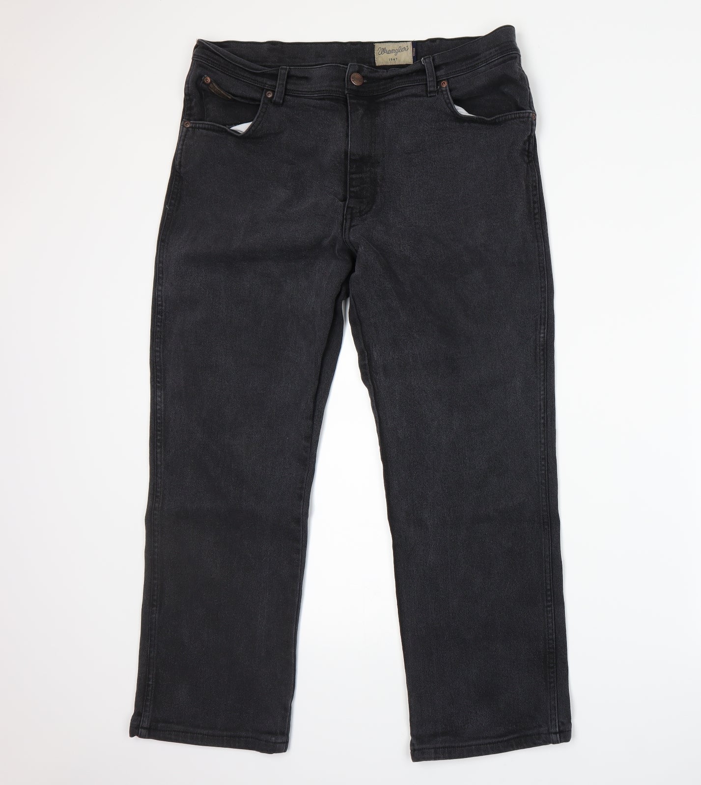 Wrangler Mens Grey   Straight Jeans Size 38 L26 in